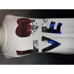 ✨ Claire’s Sequin LOVE Tank Top – One Size ✨